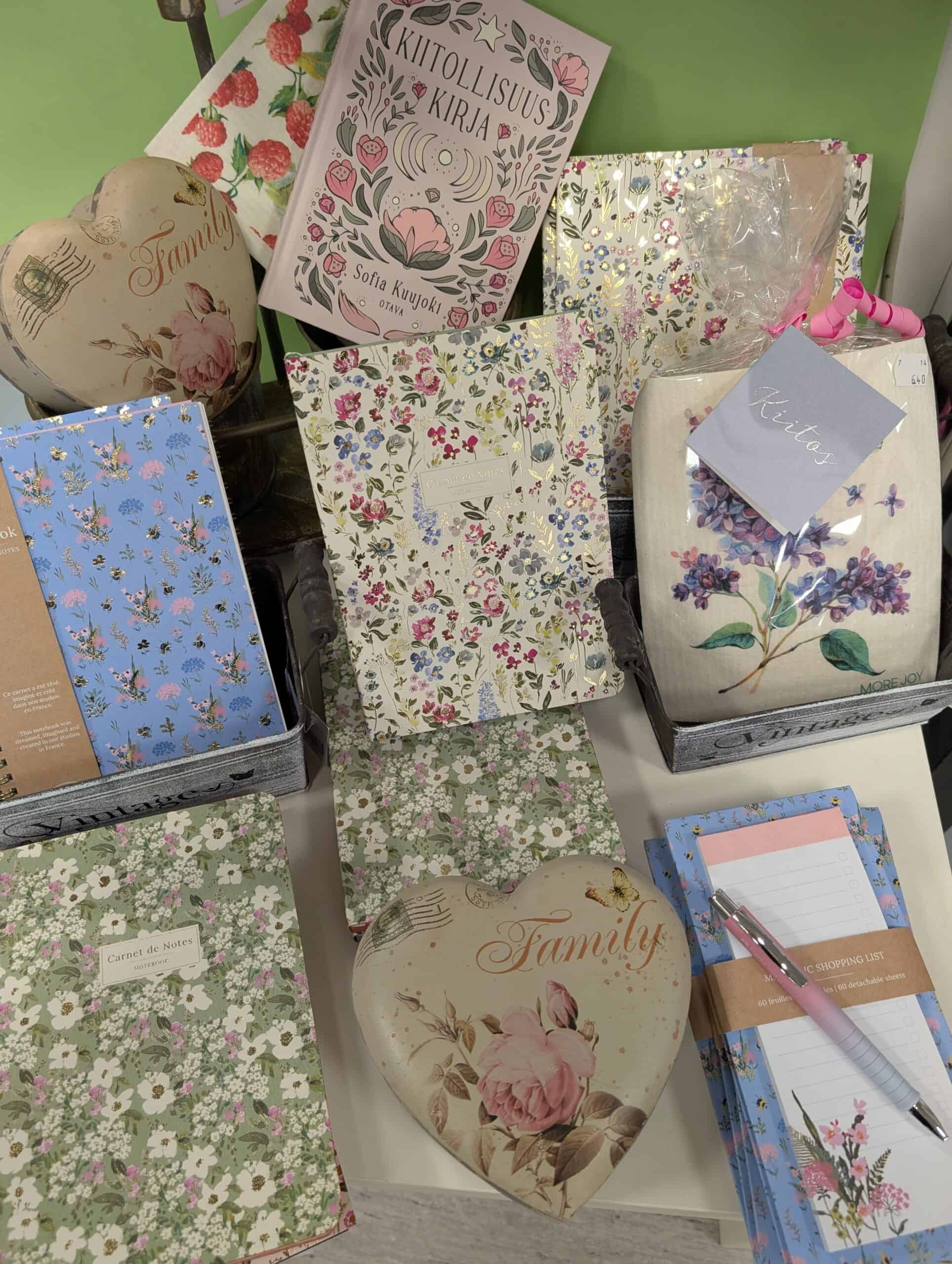 kesä kirjeitä kirjepaperi shoppinglist muistikirja piktura